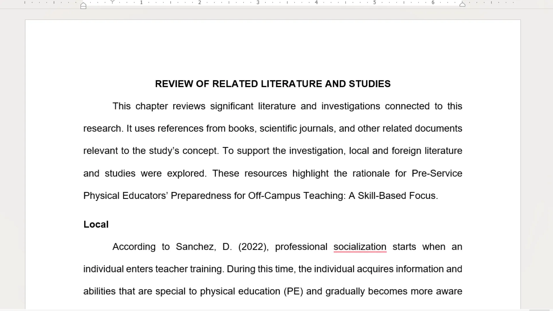 Research and Thesis Writing